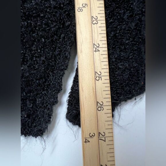 JJ Basics Women Size L Black Lagenlook Cardigan Sweater Long Sleeve Open Front - Picture 10 of 13